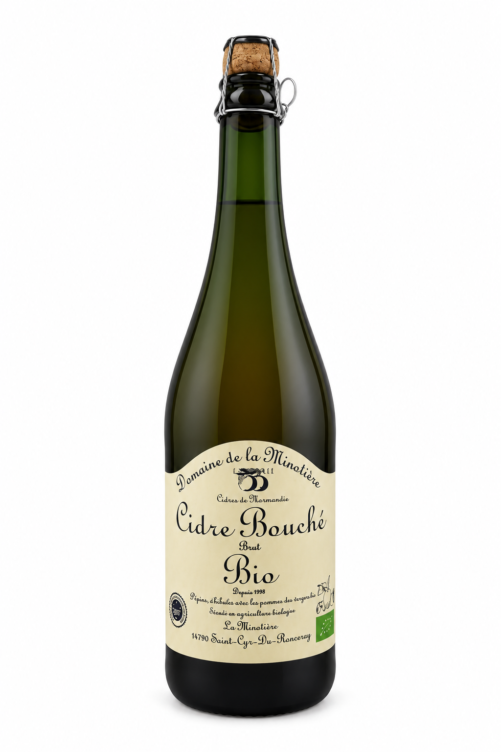 Cidre Bouche Lvd Fermier Bio Brut Cider — 750 ml