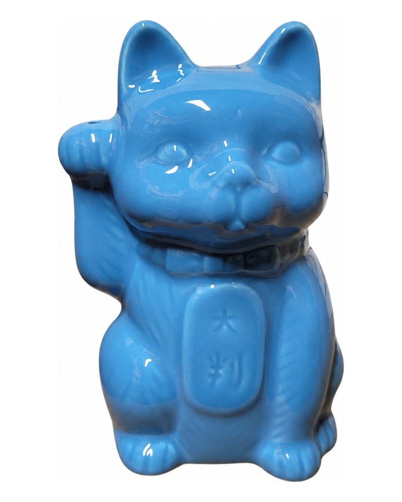 Blue Neko Cat Tiki